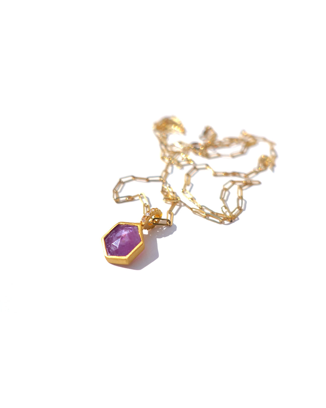 RAW-STONE CHARM - Sapphire -  #N068