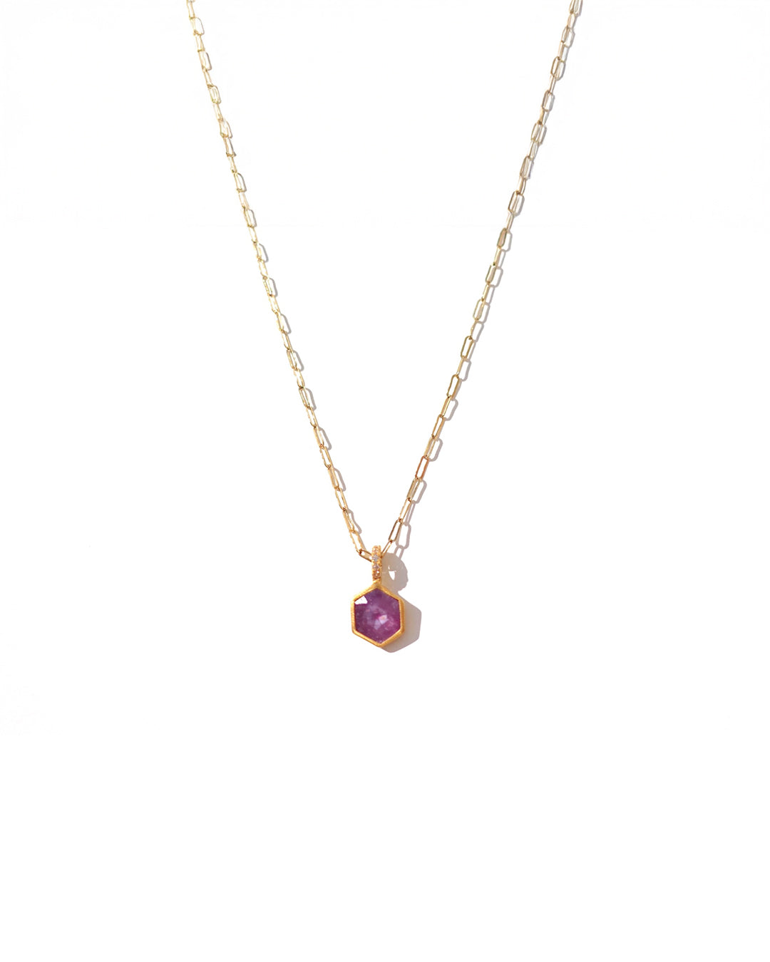 RAW-STONE CHARM - Sapphire -  #N068