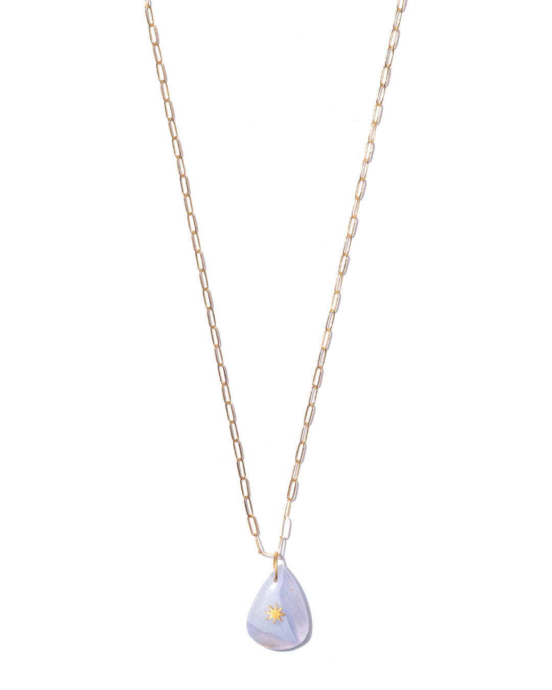 LINO CHARM - Blue Lace Agate -  #124