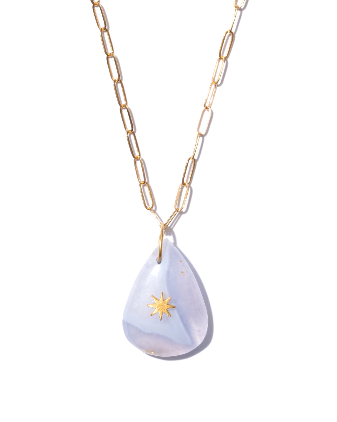 LINO CHARM - Blue Lace Agate -  #124