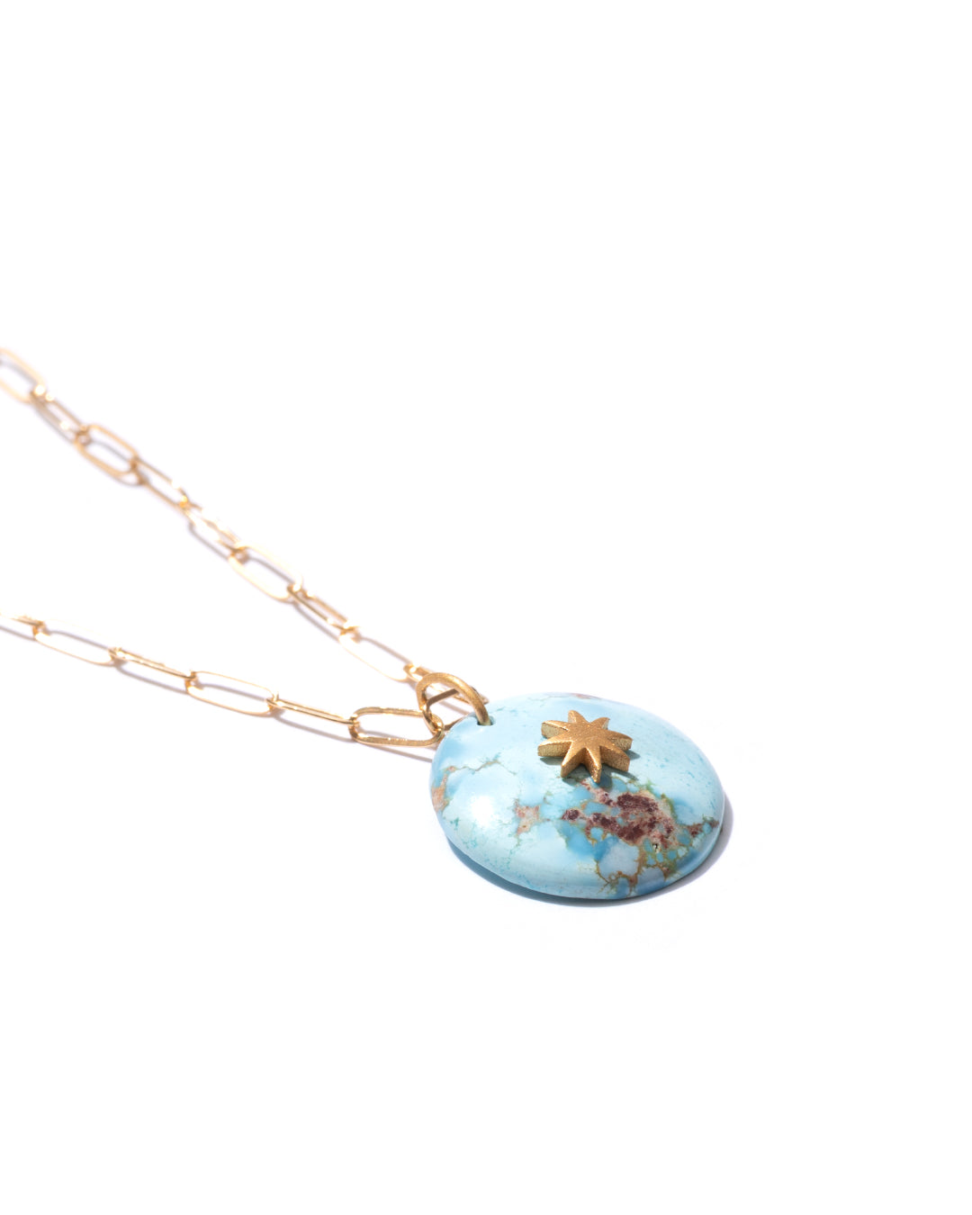 LINO CHARM - Golden Hill Turquoise -  #297