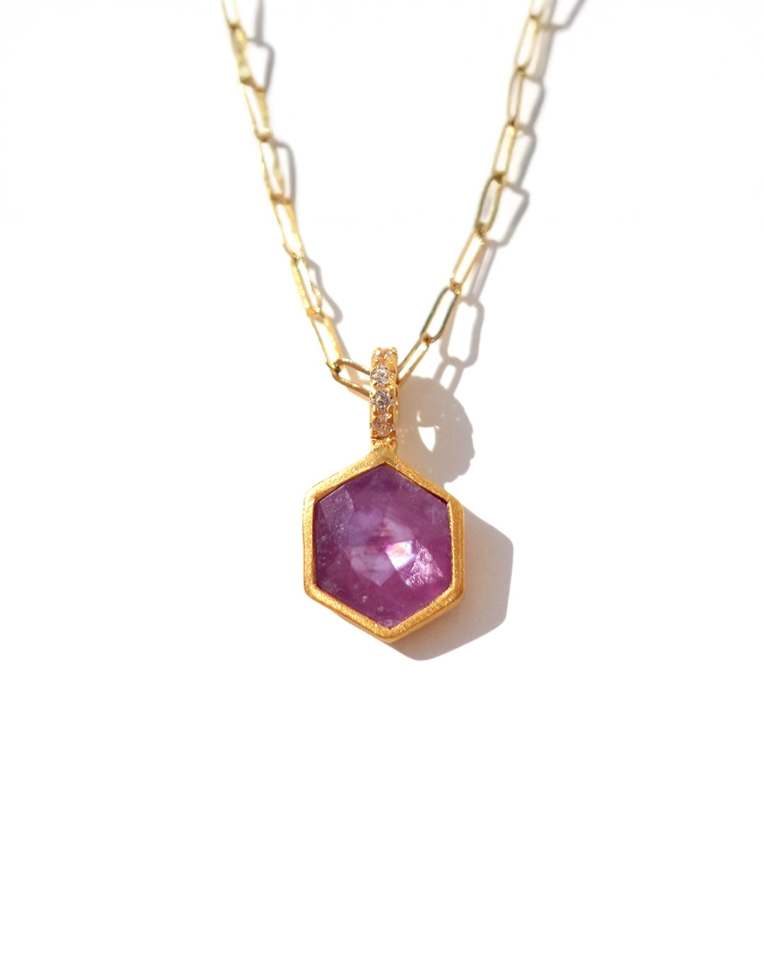 RAW-STONE CHARM - Sapphire -  #N068