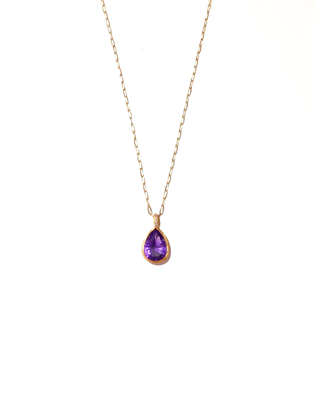 RAW-STONE CHARM - Amethyst -  #003