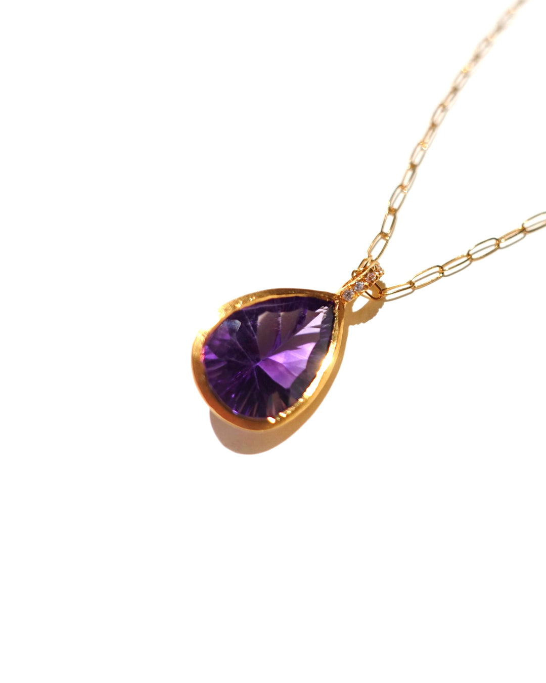 RAW-STONE CHARM - Amethyst -  #003