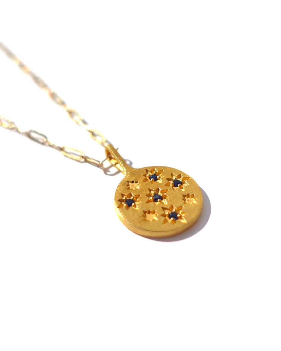 RAW-STONE CHARM - Sapphire -  #051