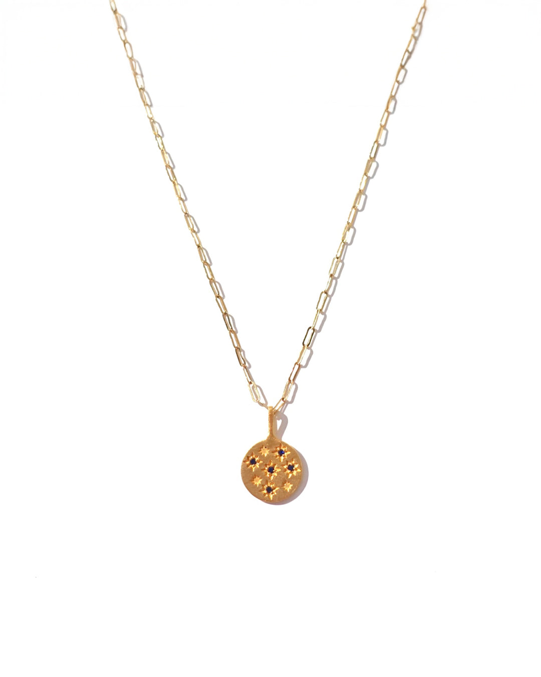 RAW-STONE CHARM - Sapphire -  #051