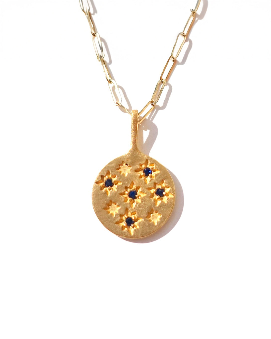 RAW-STONE CHARM - Sapphire -  #051