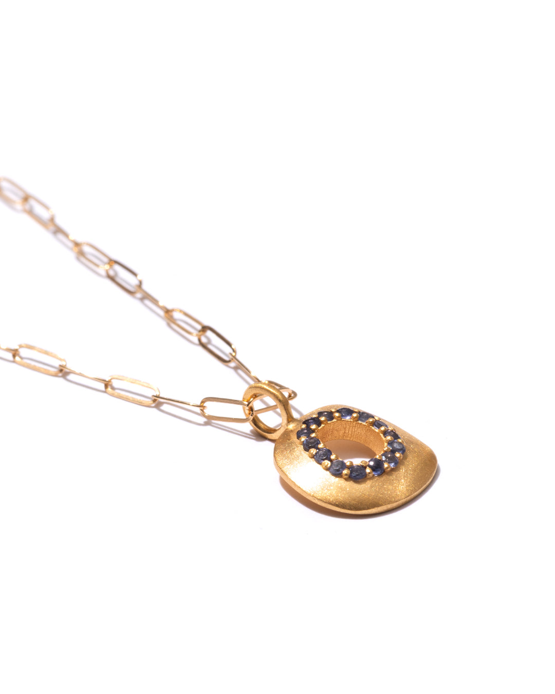 RAW-STONE CHARM - Iolite -  #458