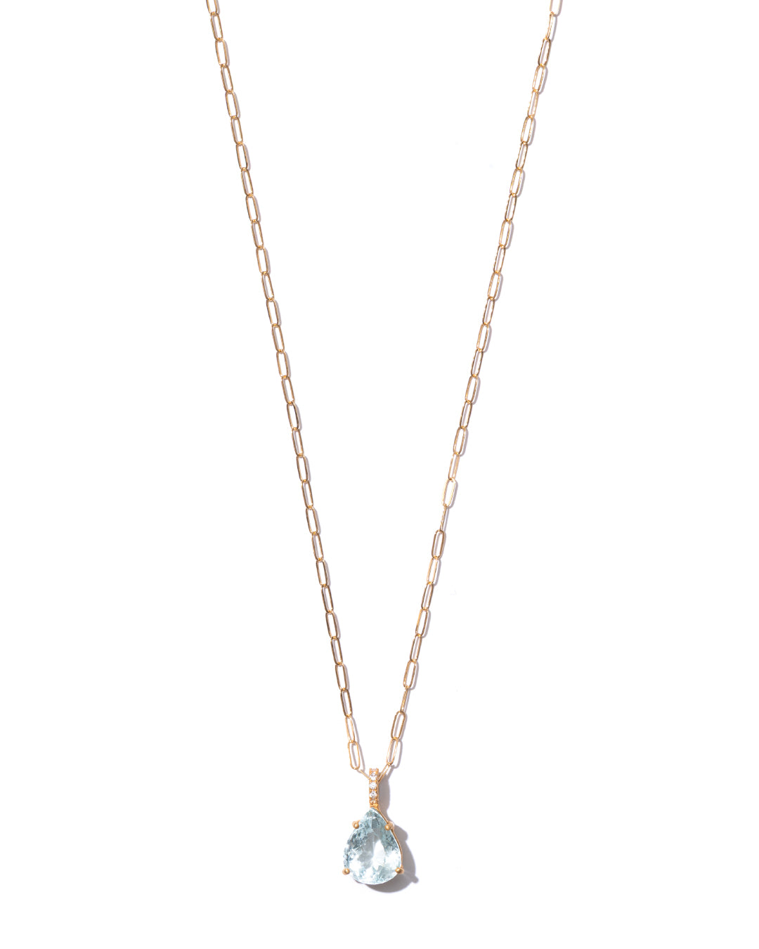 RAW-STONE CHARM - Aquamarine -  #654