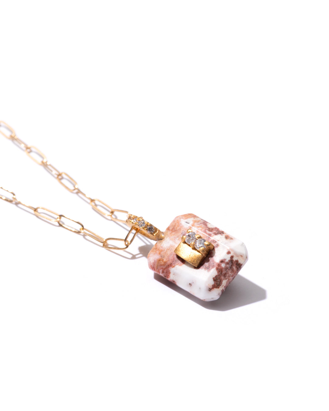RAW-STONE CHARM - Rosita Jasper -  #791