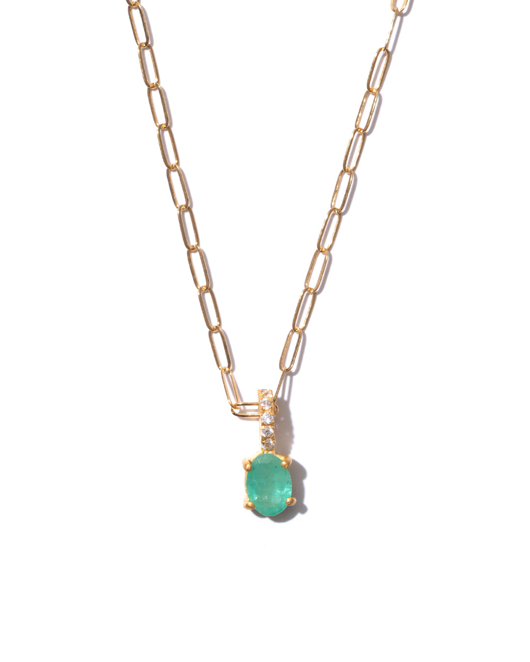 RAW-STONE CHARM - Emerald -  #796