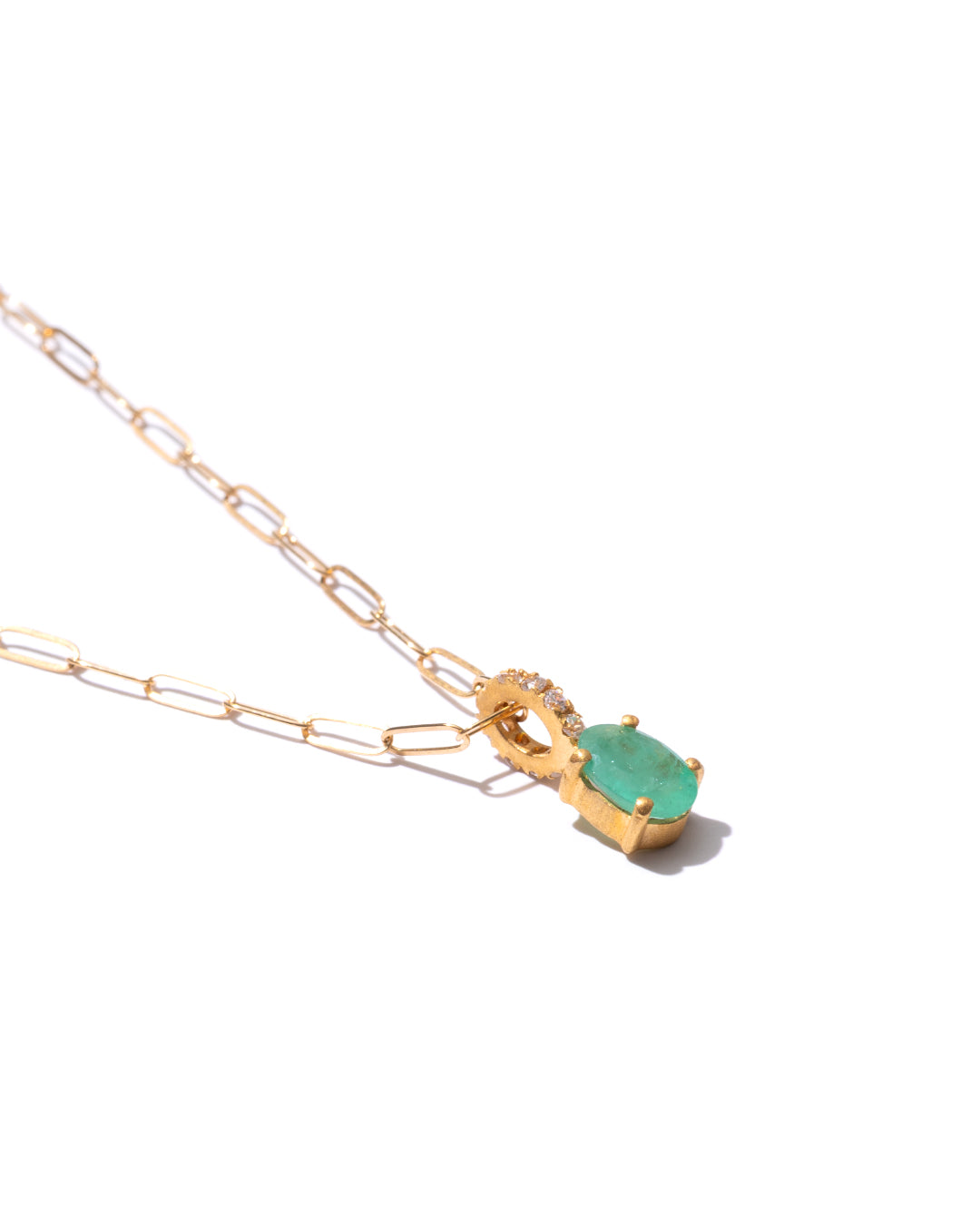 RAW-STONE CHARM - Emerald -  #796