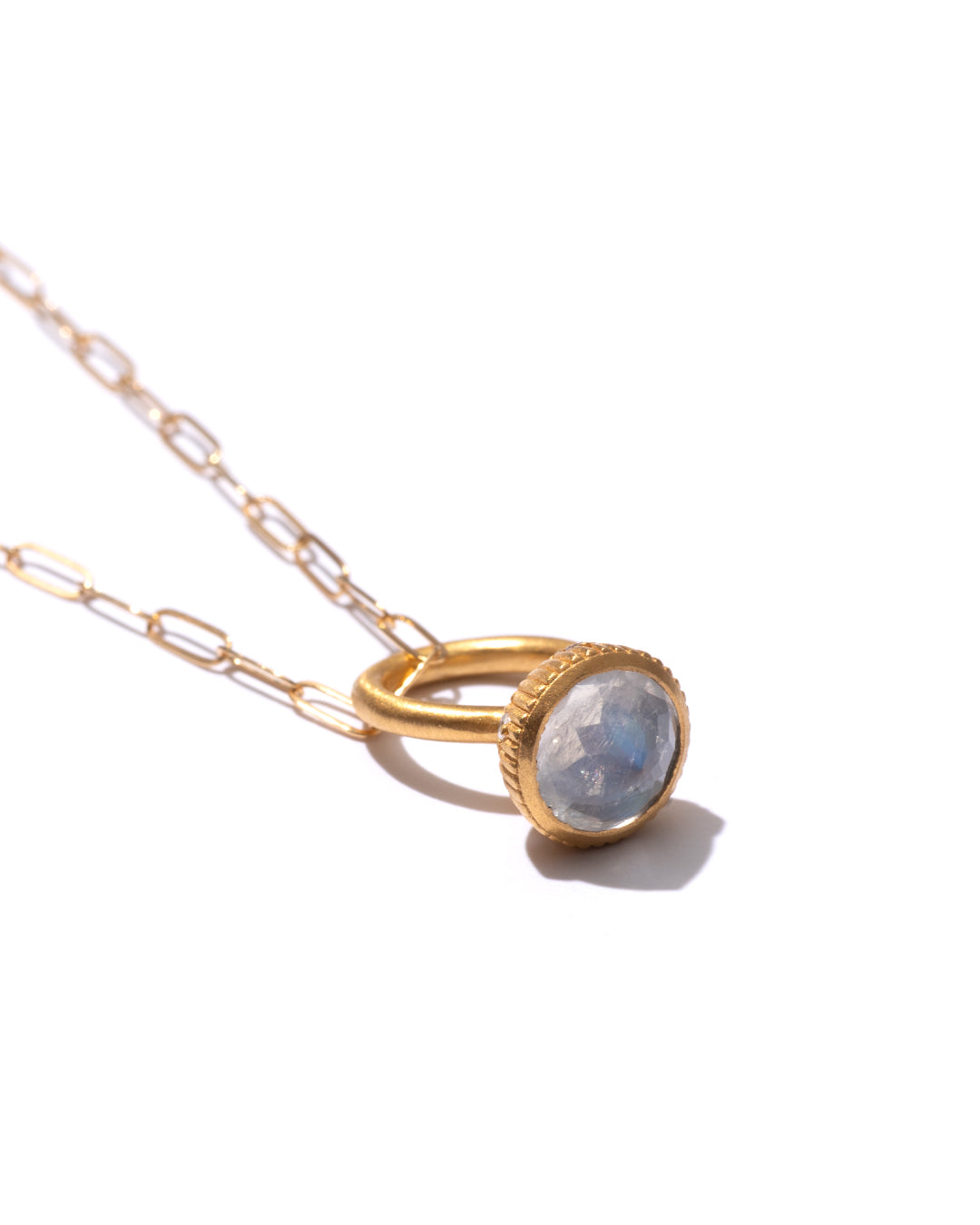 RAW-STONE CHARM - Moonstone -  #867