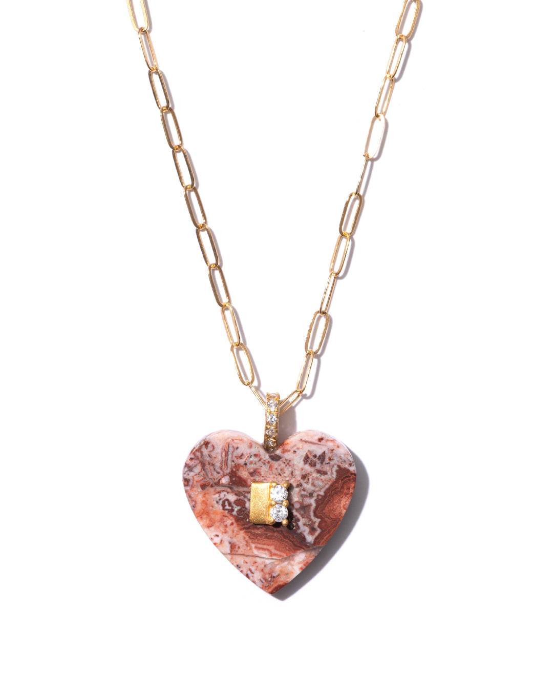 RAW-STONE CHARM - Rosita Jasper -  #939