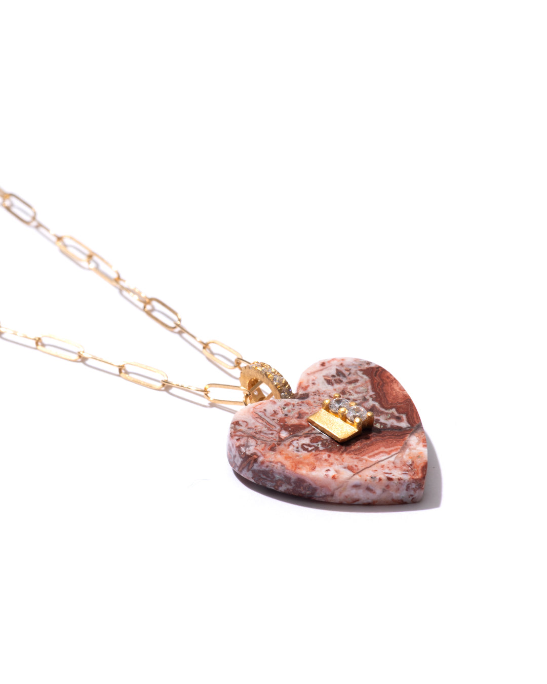 RAW-STONE CHARM - Rosita Jasper -  #939