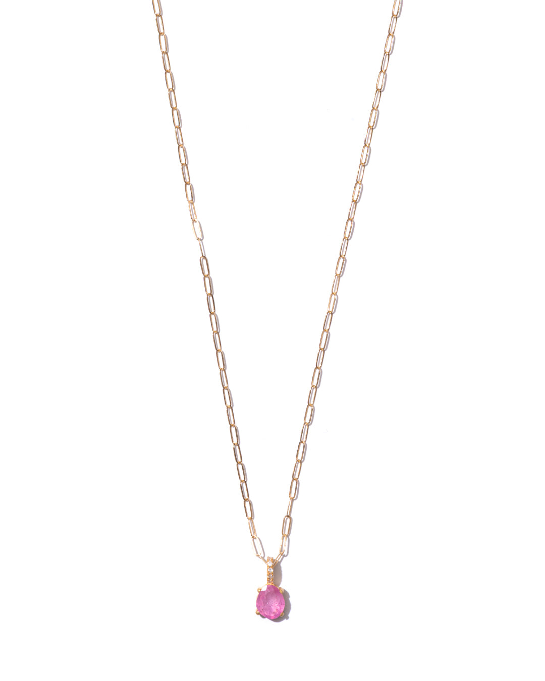 RAW-STONE CHARM - Ruby -  #940