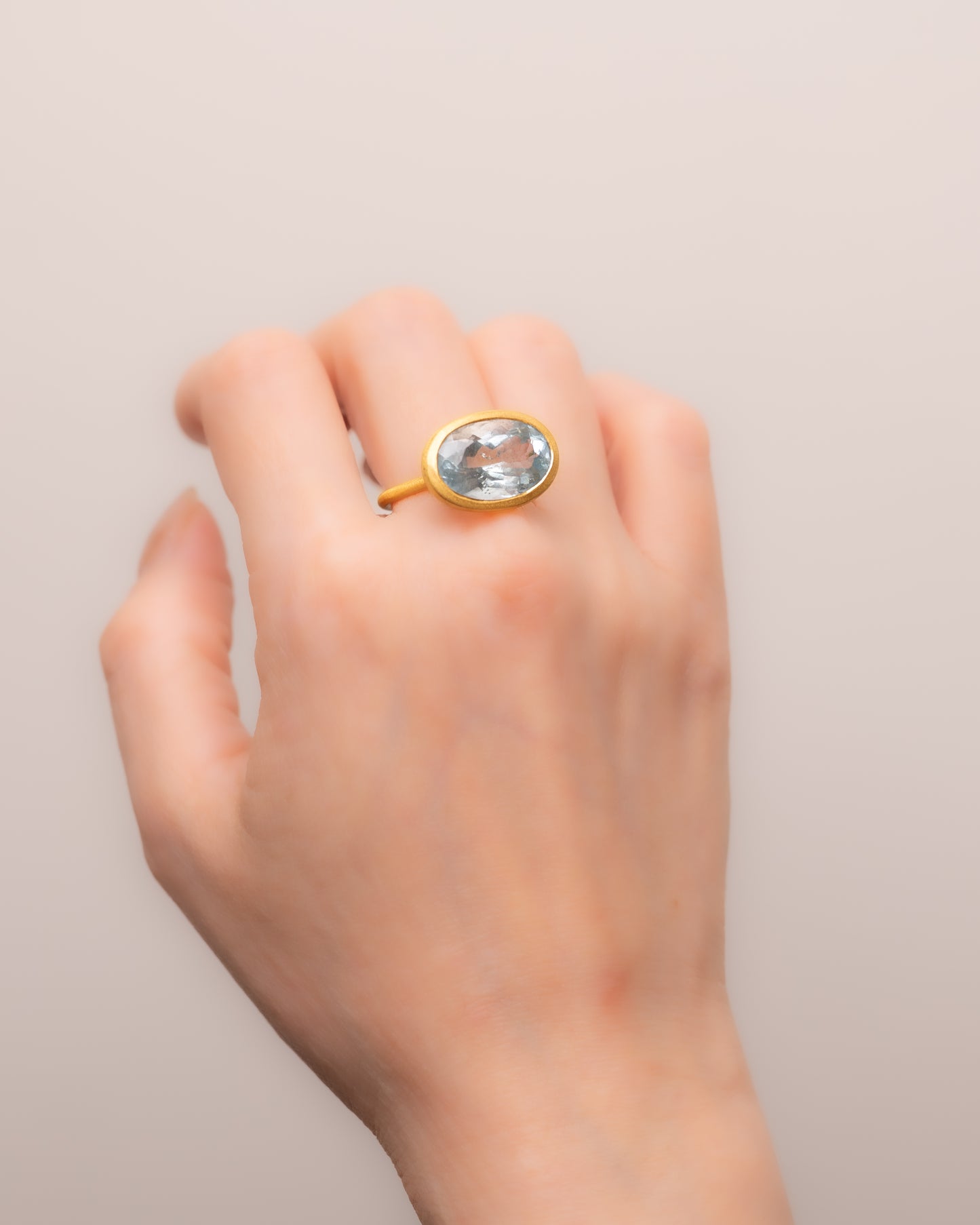 RAW-STONE RING  -  Aquamarine -  #1446