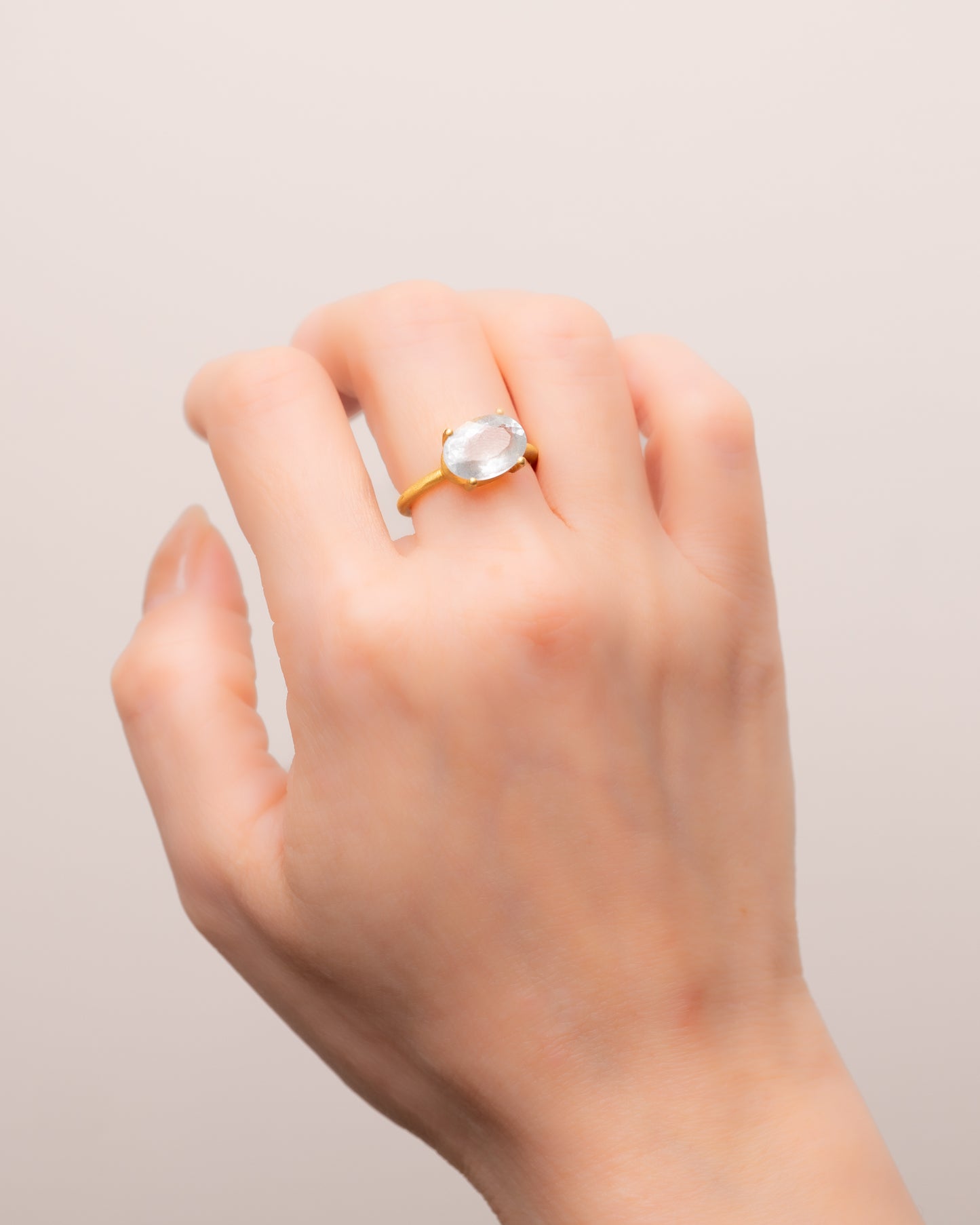RAW-STONE RING - Aquamarine -  #1152