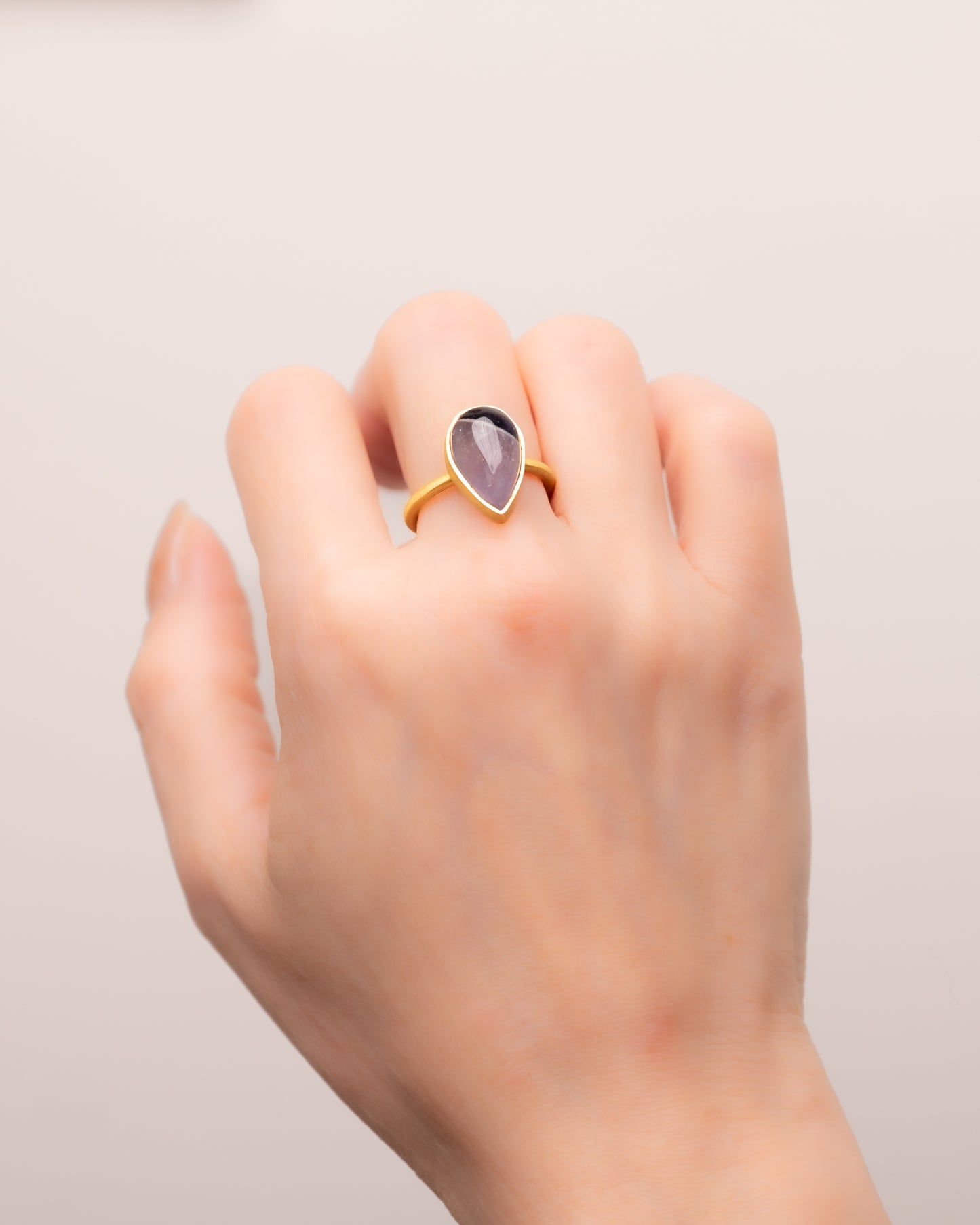RAW-STONE RING - Amethyst -  #1440