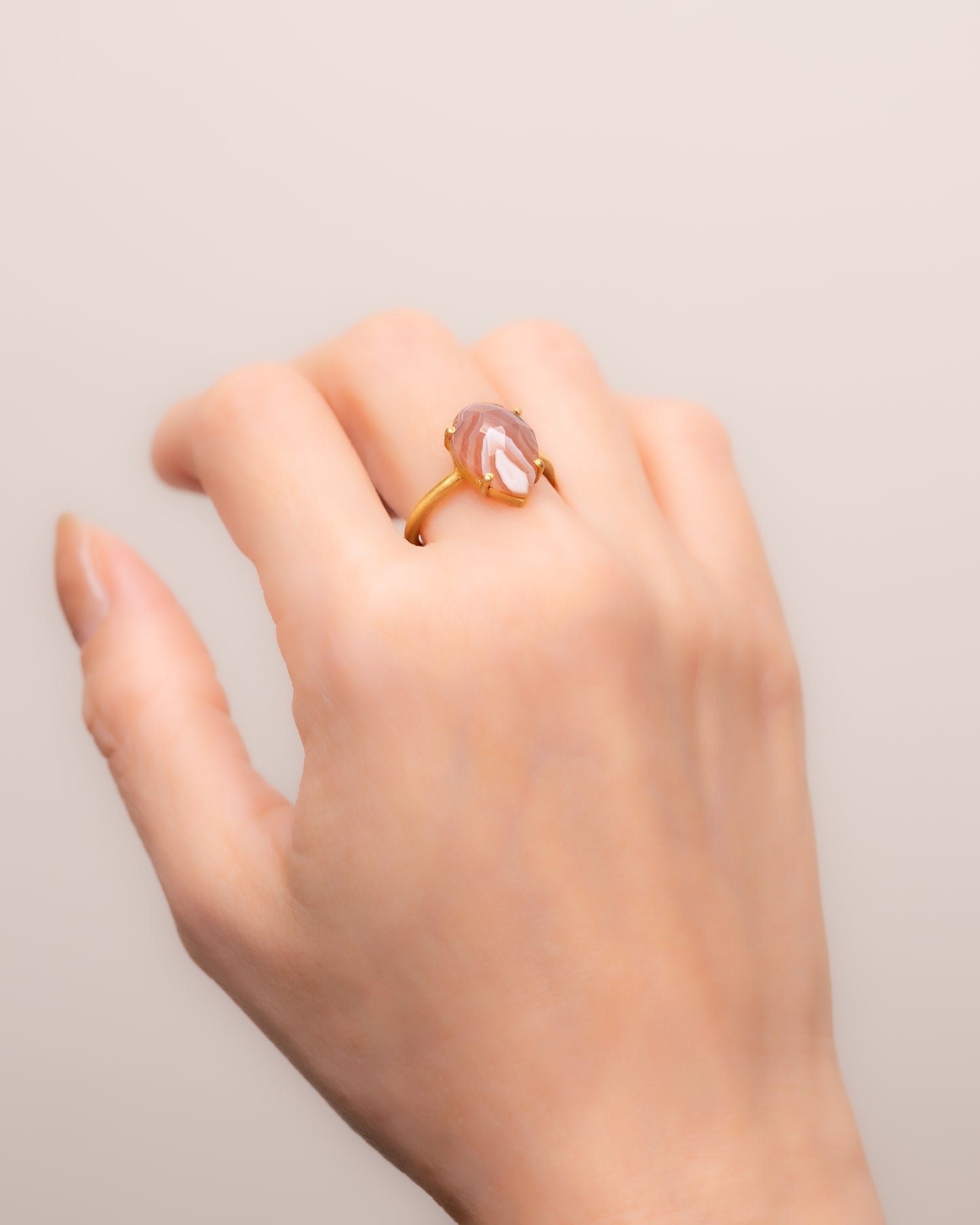 BANDED RING  -  Agate -  #065
