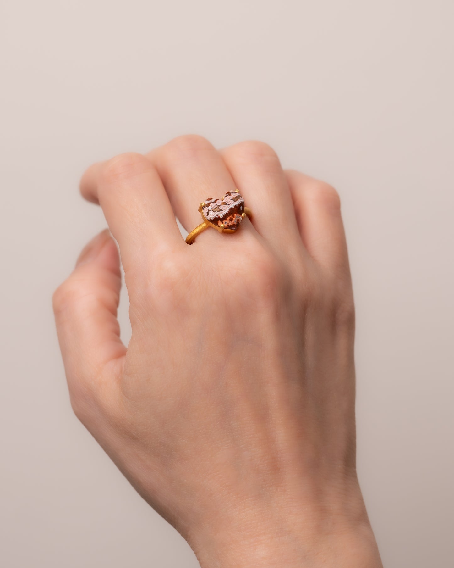 BANDED RING  -  Ocean Jasper -  #144