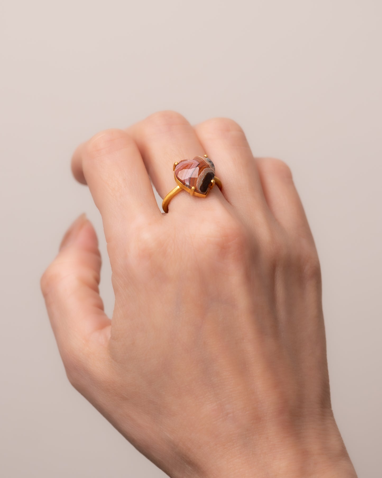 BANDED RING  -  Dryhead Agate -  #128