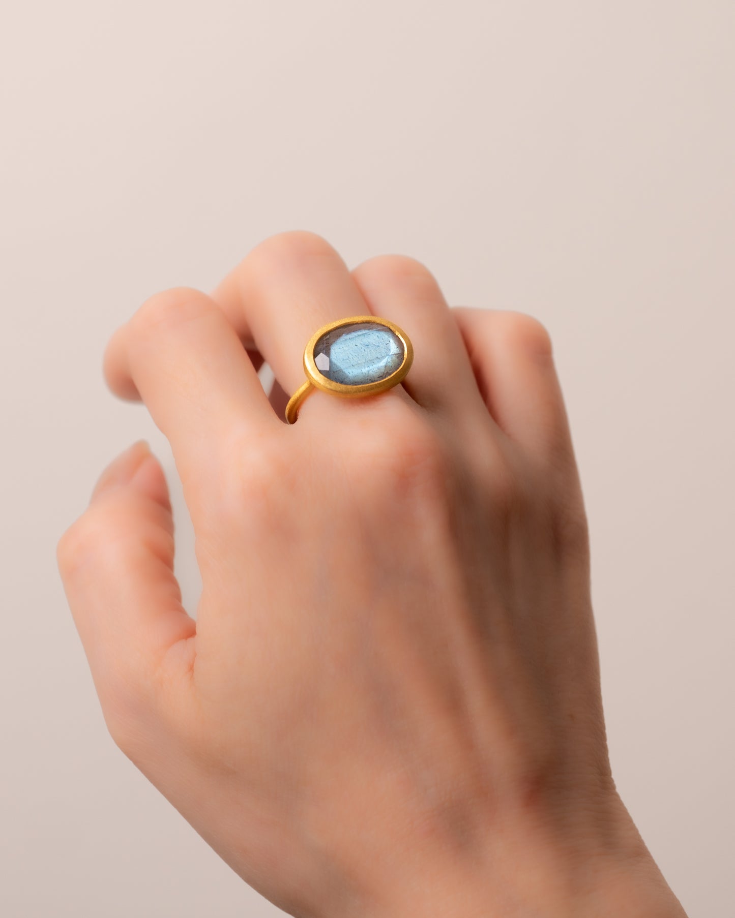 RAW-STONE RING - Labradorite -  #1600