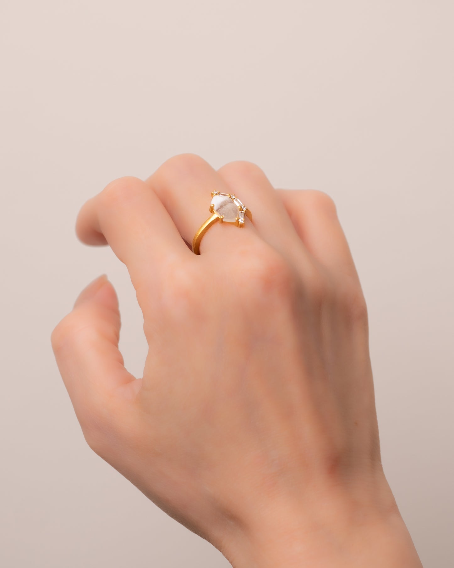 BANDED RING - Calcite -  #110