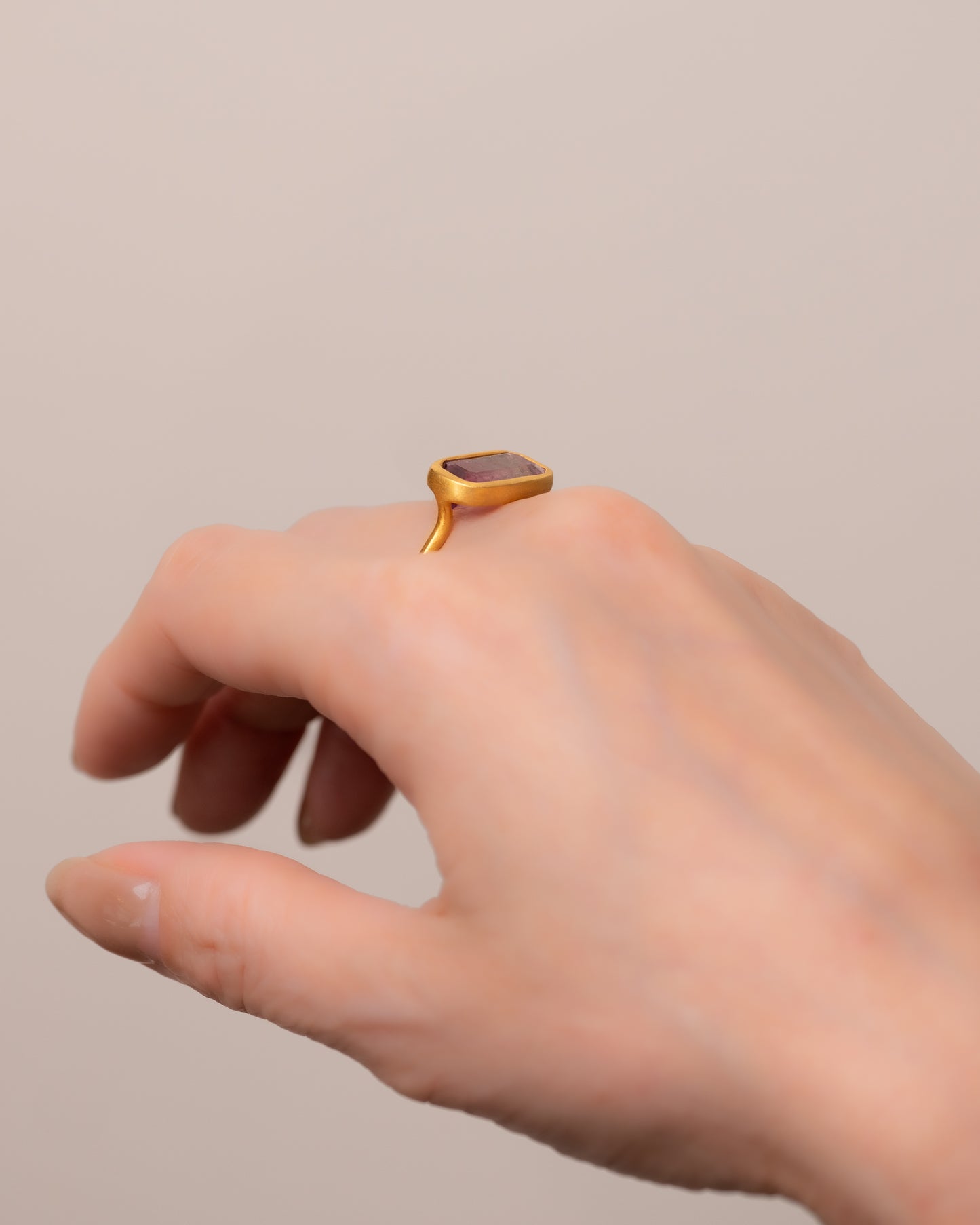 RAW-STONE RING - Tourmaline -  #1578