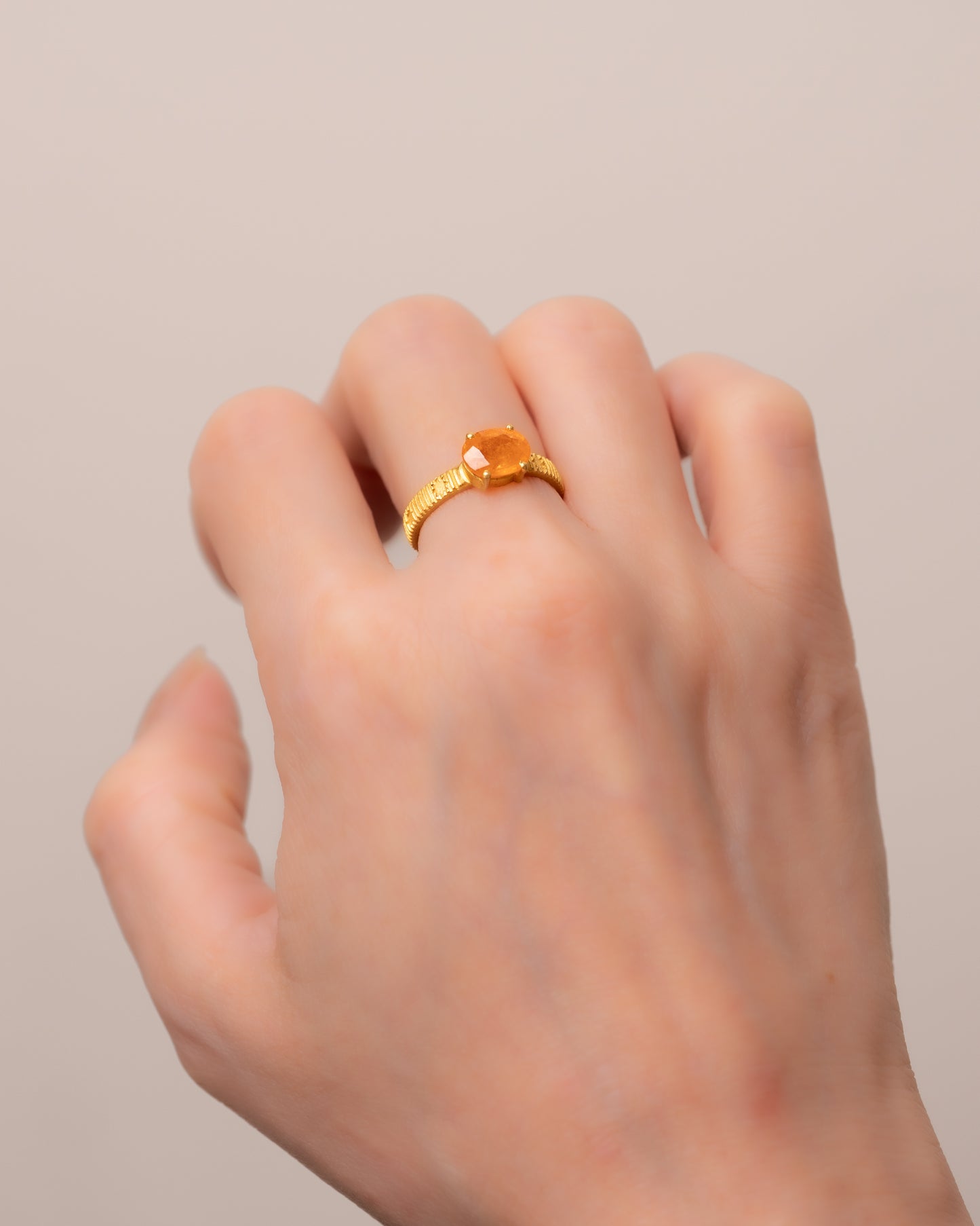 LINO RING - Garnet -  #029