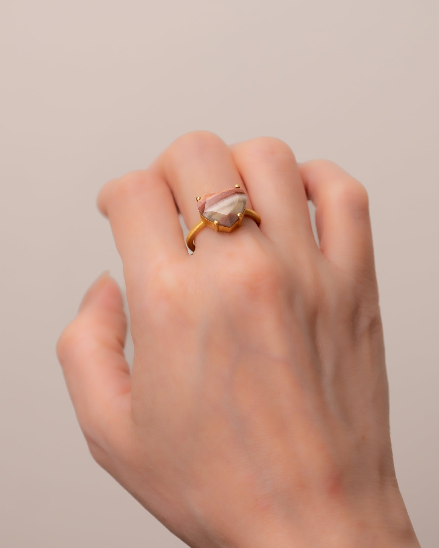 RAW-STONE RING - Polychrome Jasper -  #1305