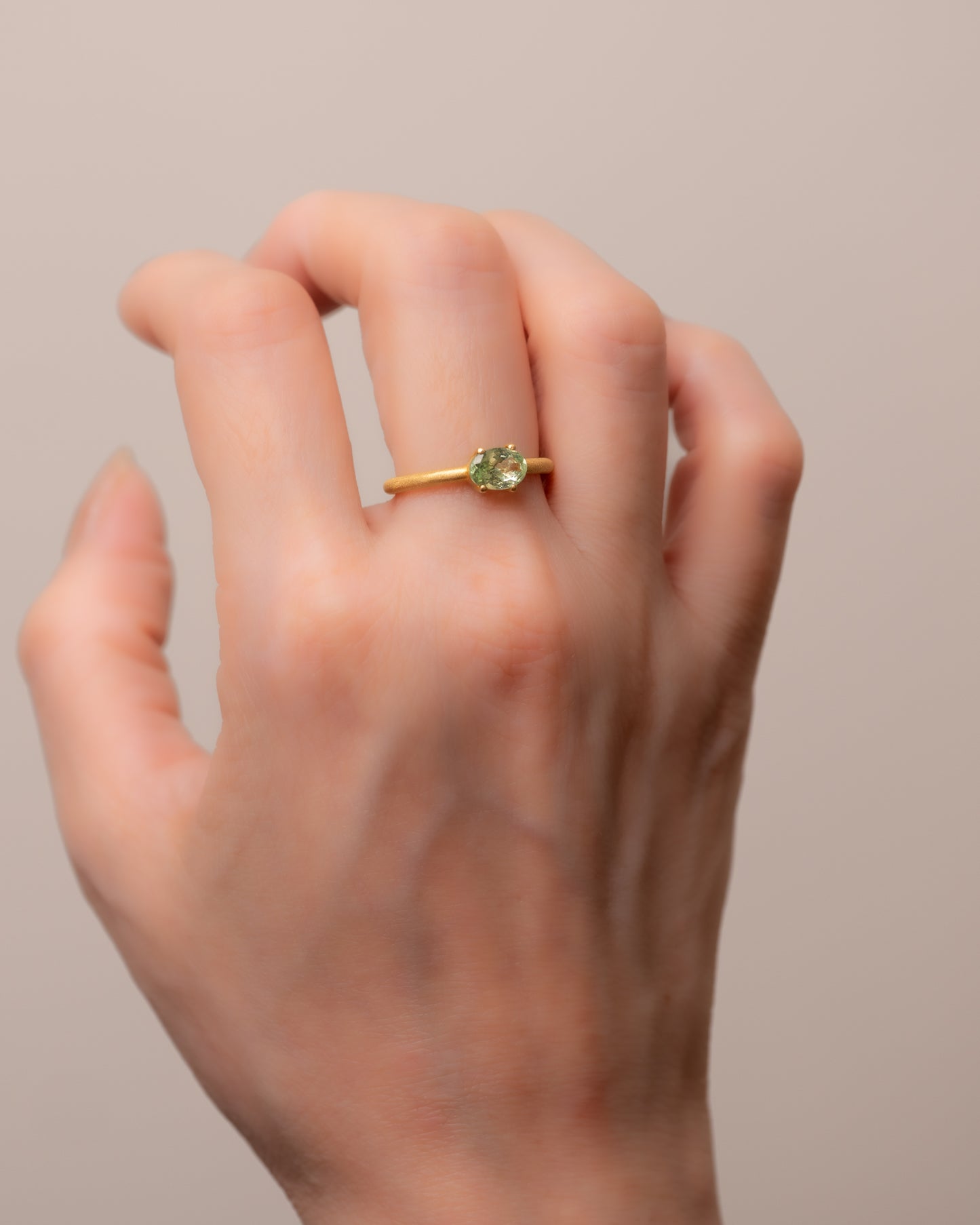 RAW-STONE RING - Tsavorite Garnet -  #960