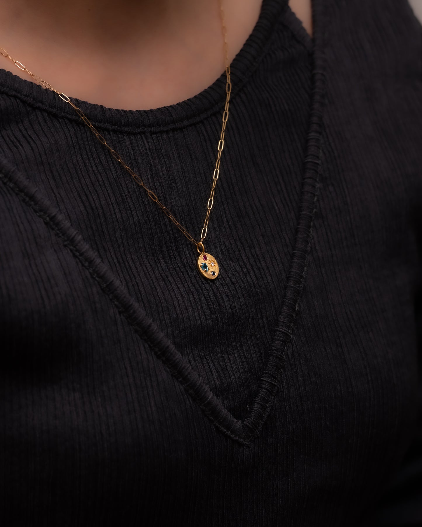 RAW-STONE CHARM - Topaz -  #597