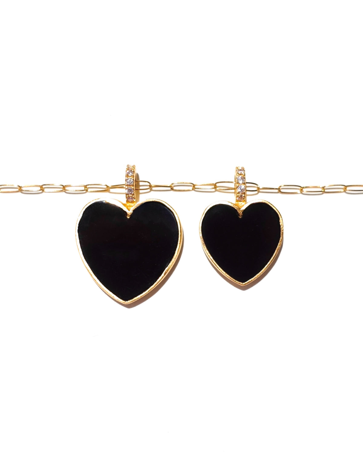 Kui Co. ハートチャーム　スモールサイズ FRAGMENT CHARM L - Onyx - #001 – Kui Co. online