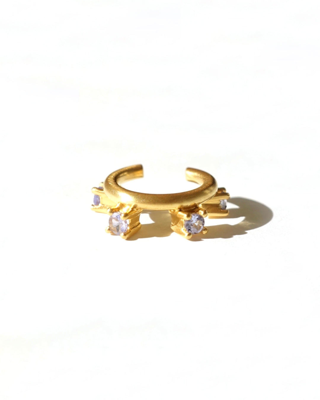RAW-STONE Earcuff  -  Tanzanite -  #010