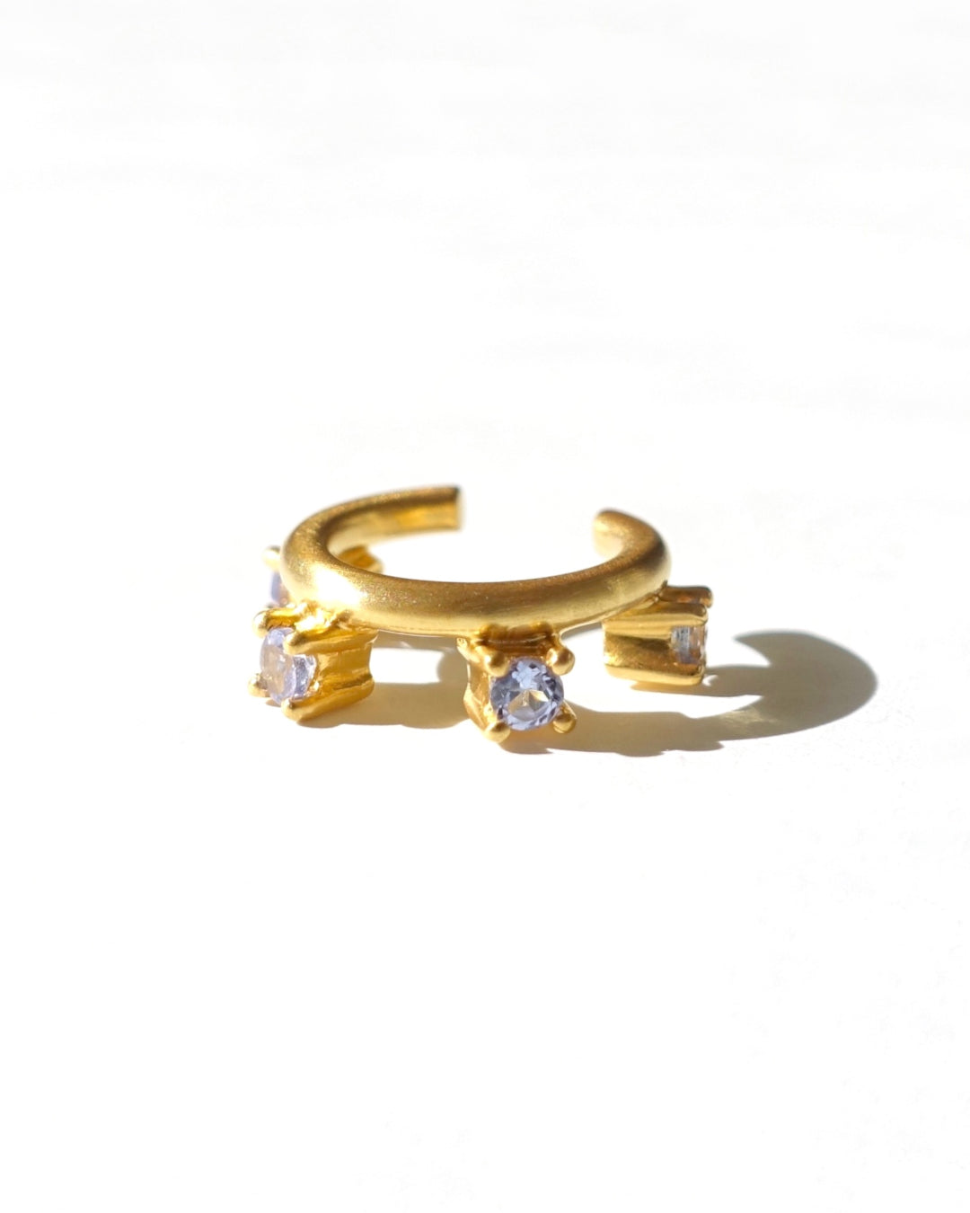 RAW-STONE Earcuff  -  Tanzanite -  #010