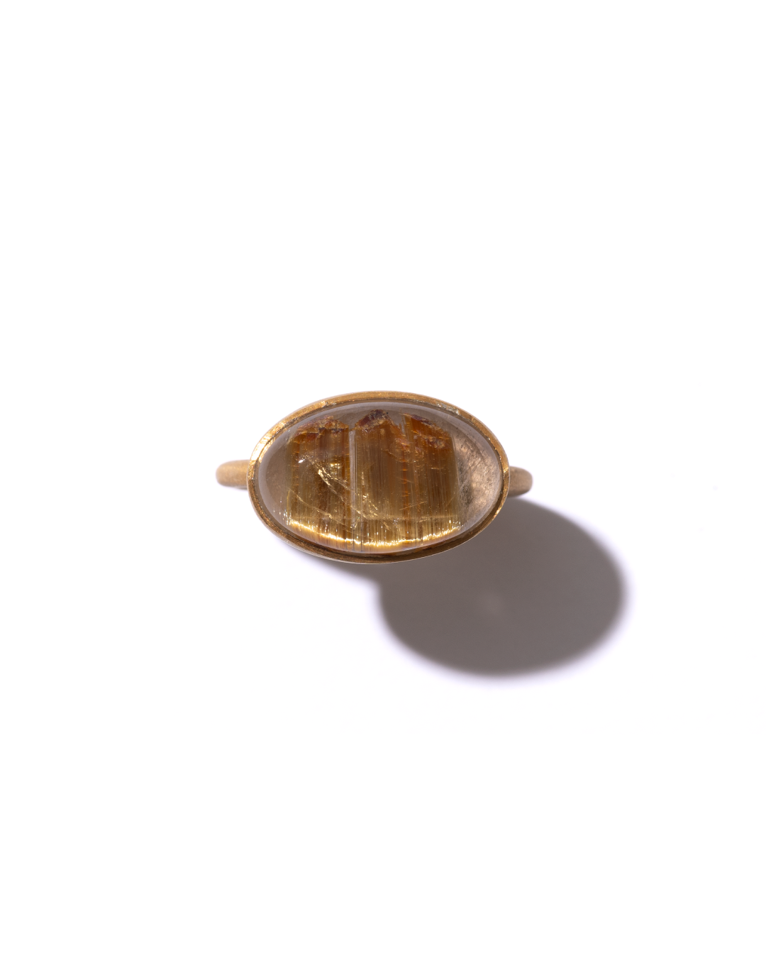 RAW-STONE RING - Rutilated Quartz -  #1401