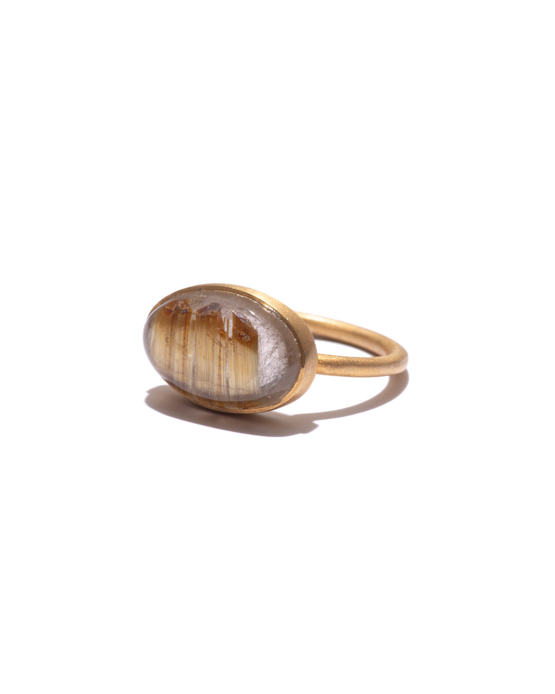 RAW-STONE RING - Rutilated Quartz -  #1401