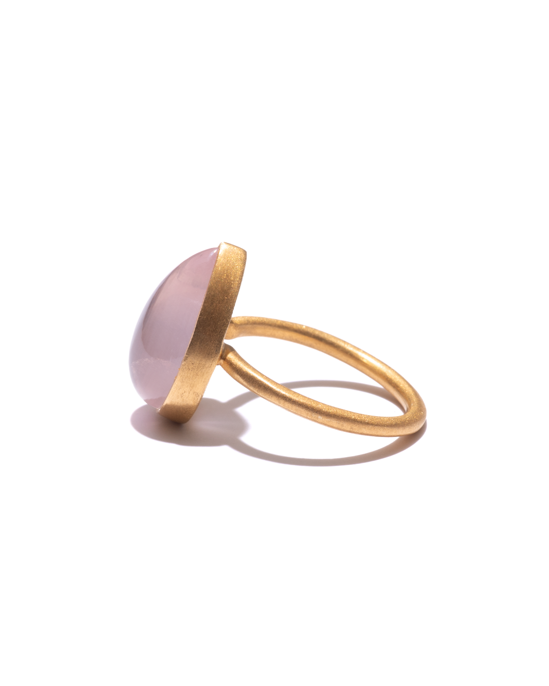 RAW-STONE RING - Rose Quartz -  #1534