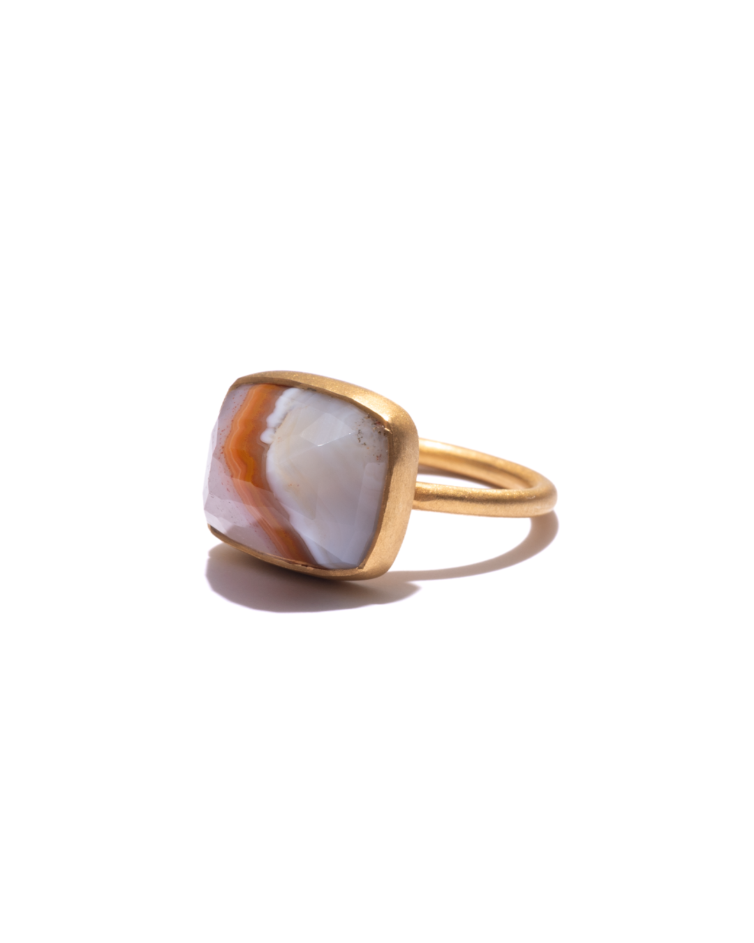 BANDED RING  -  Agate -  #123