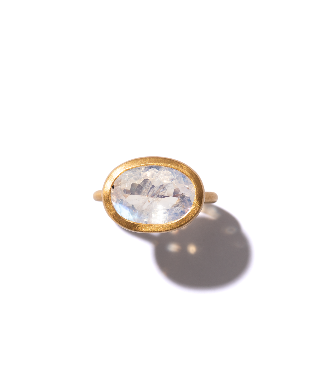 RAW-STONE RING  -  Moonstone -  #1635