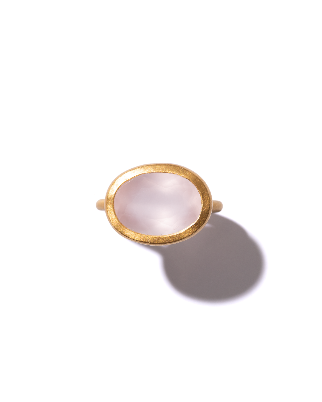 RAW-STONE RING - Rose quartz -  #1633