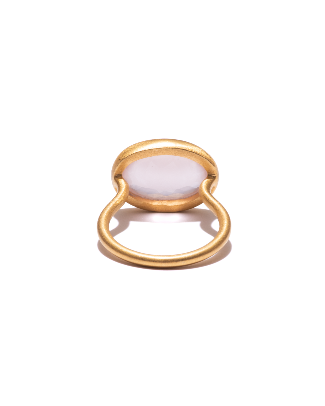 RAW-STONE RING - Rose quartz -  #1633