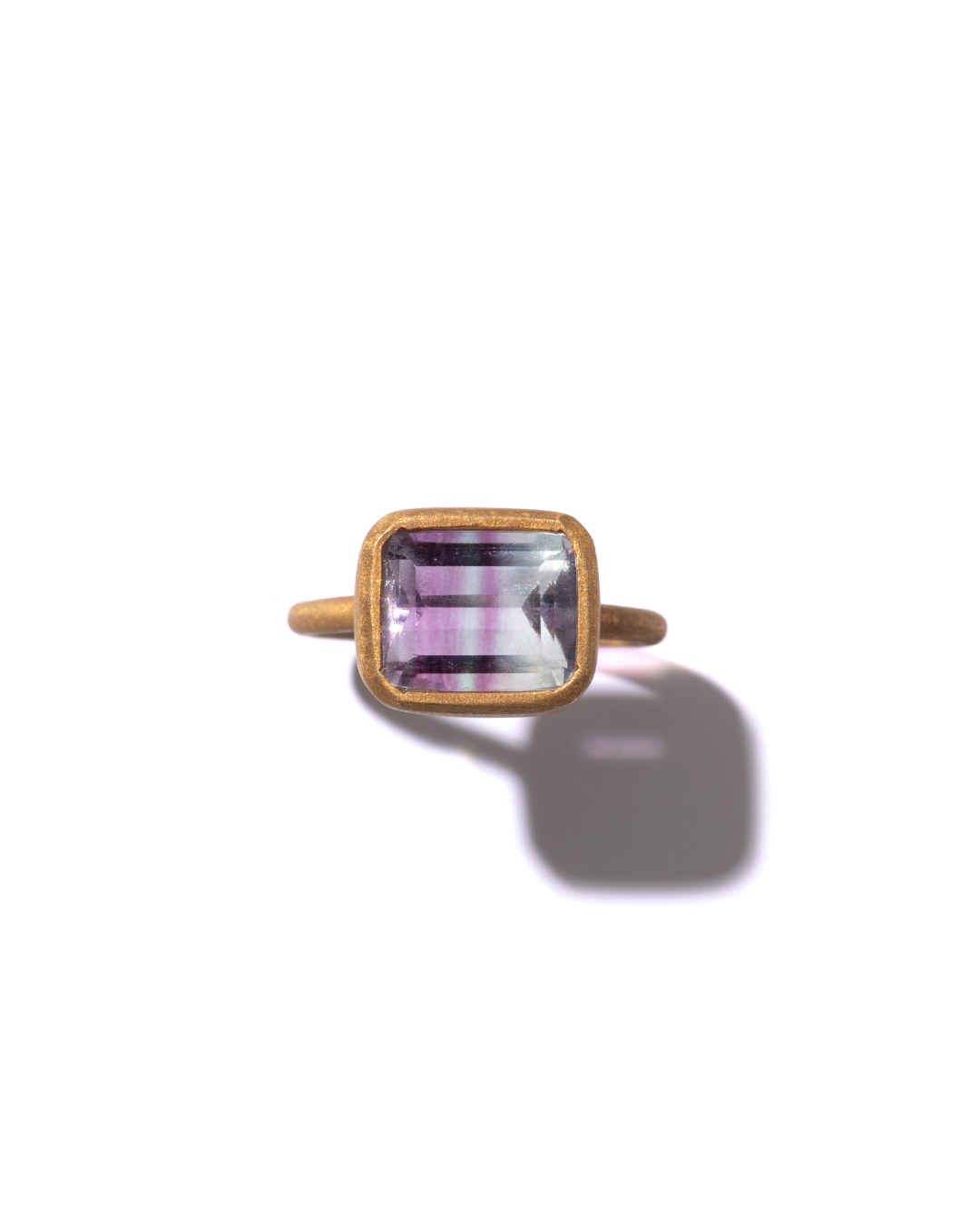 RAW-STONE RING  -  Fluorite -  #1554
