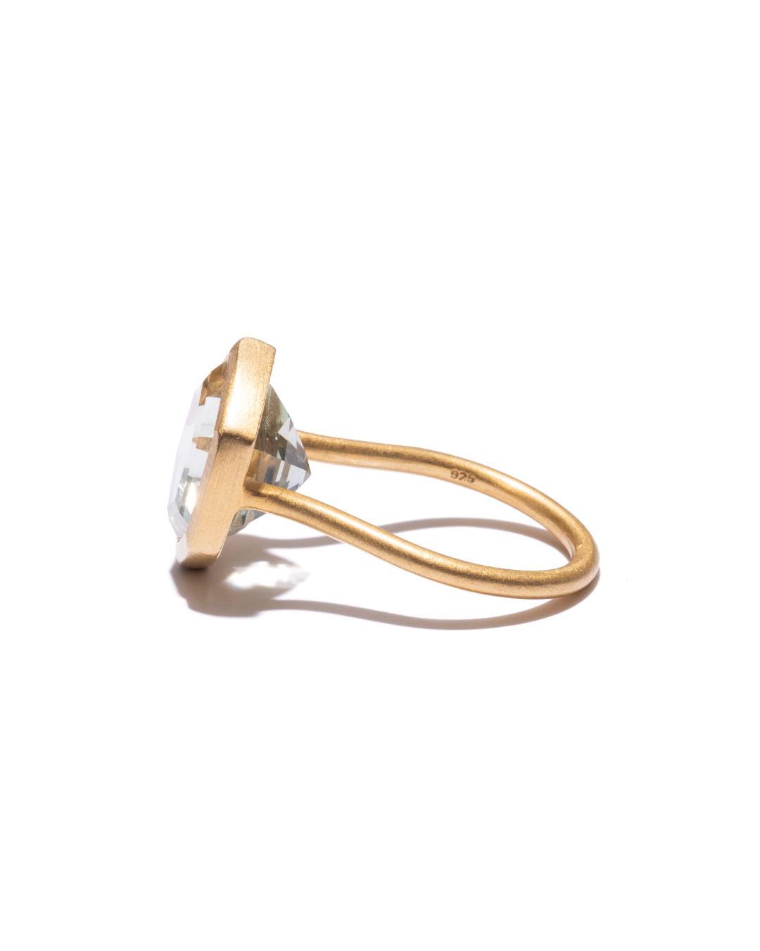 RAW-STONE RING  -  Green Amethyst -  #1122