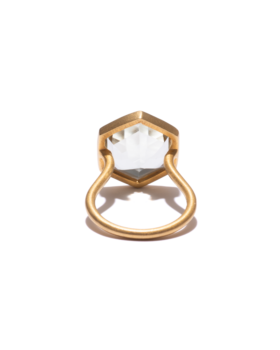 RAW-STONE RING  -  Green Amethyst -  #1122
