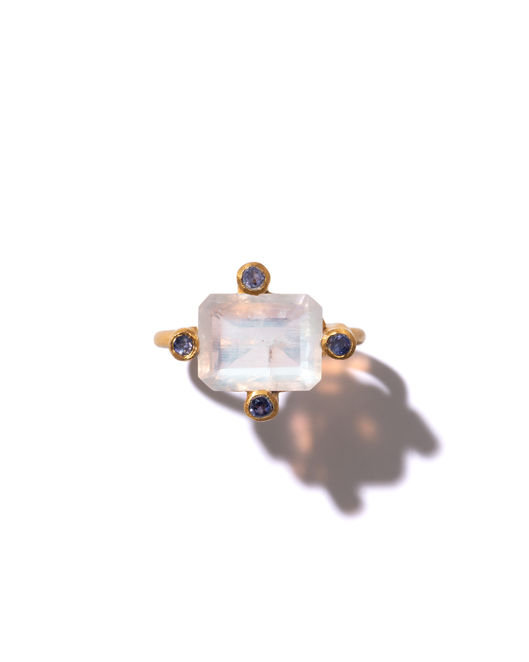 RAW-STONE RING - Moonstone -  #1568