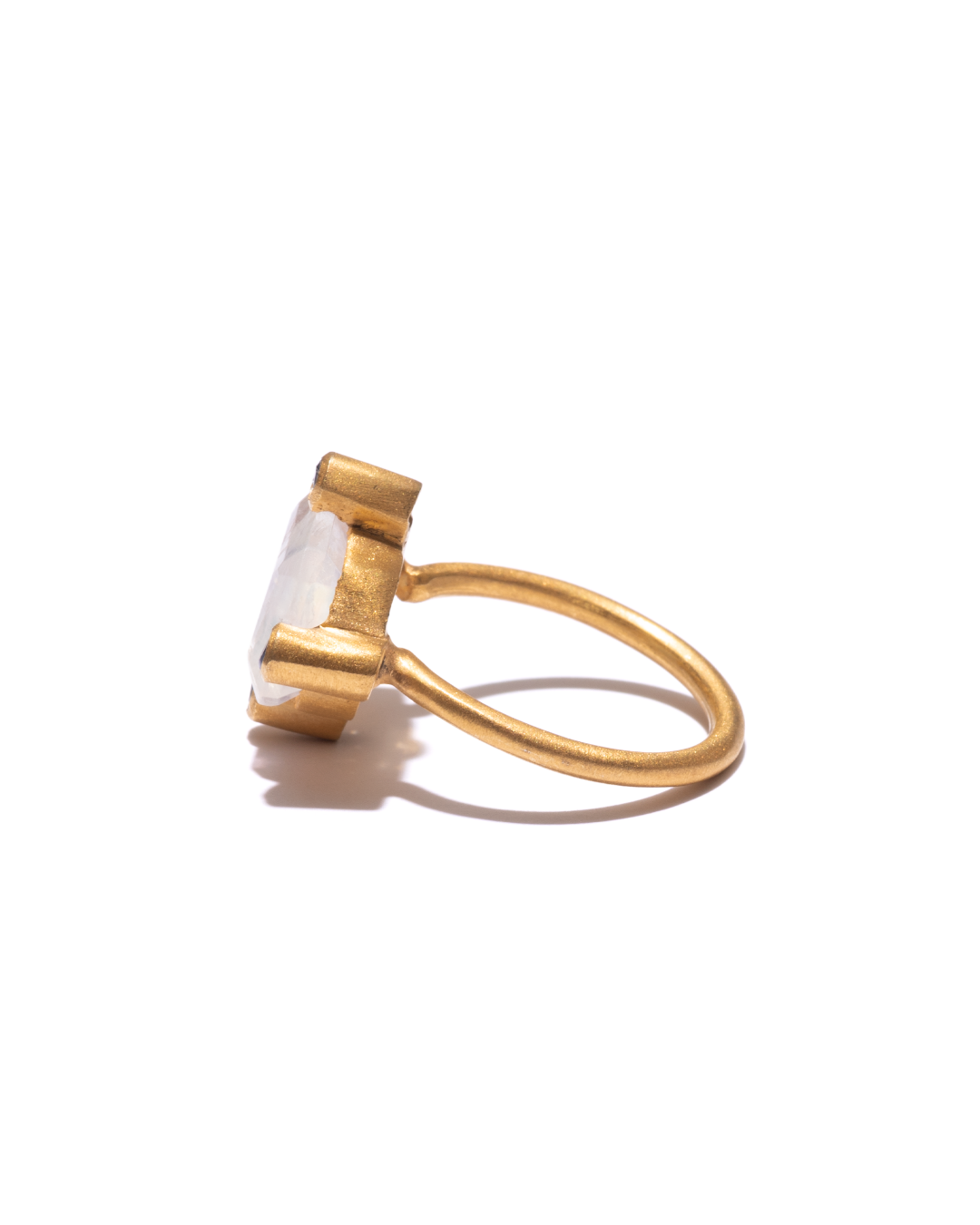 RAW-STONE RING - Moonstone -  #1568
