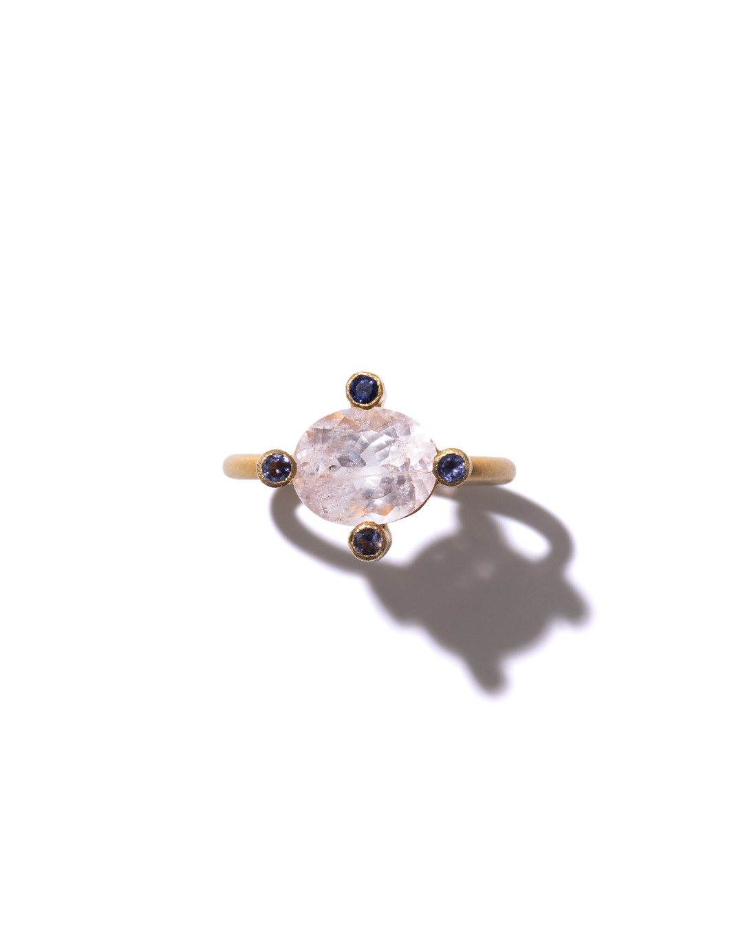 RAW-STONE RING - Morganite -  #978