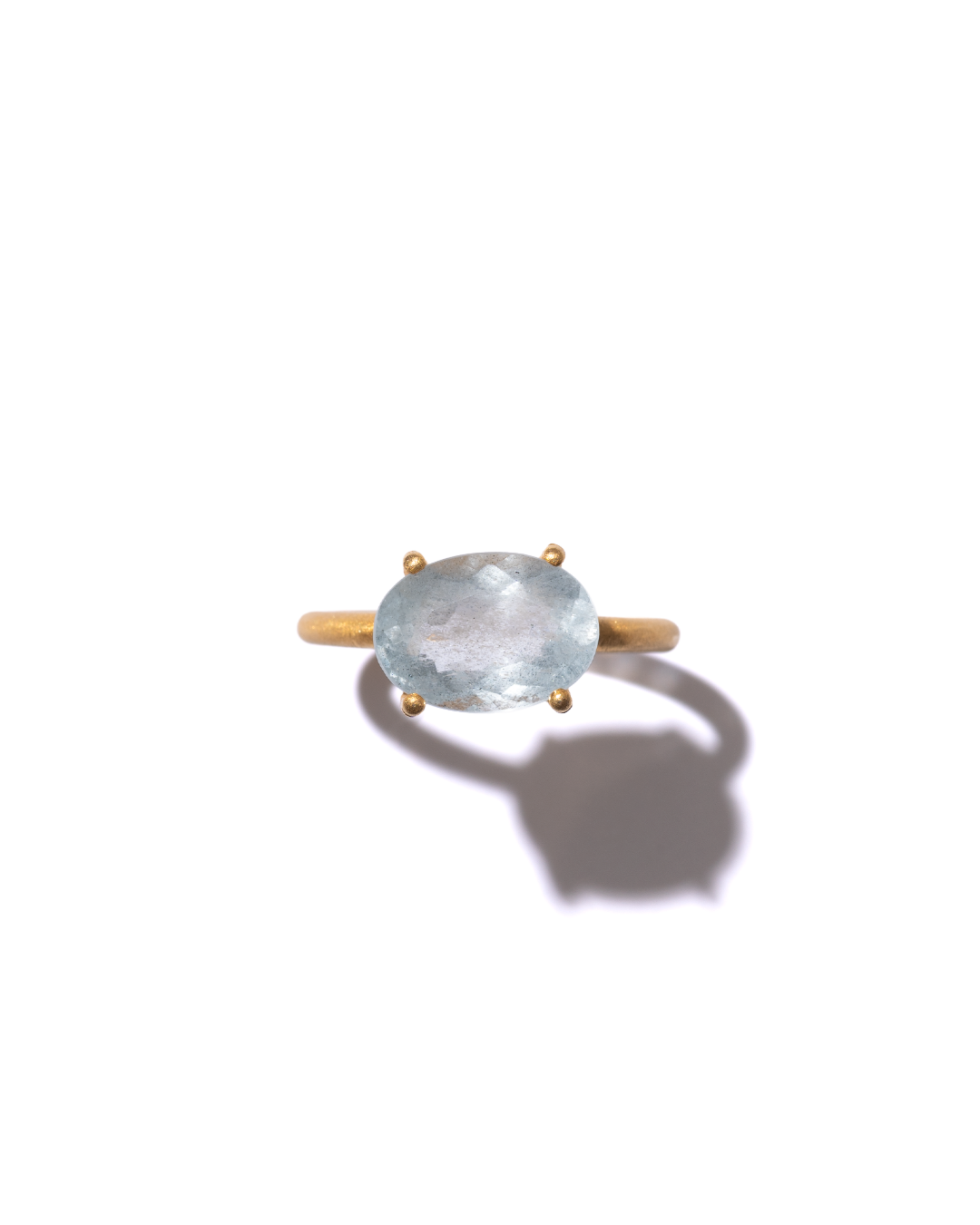 RAW-STONE RING - Aquamarine -  #1152